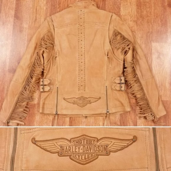 Harley-Davidson Jackets & Blazers - Harley-Davidson Calamity Tan Leather Riding Jacket